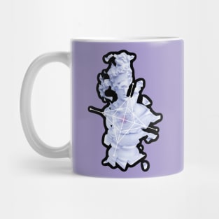 Glitched Vaporwave Statue #4 Mug